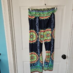 Colorful Bohemian Print Pants